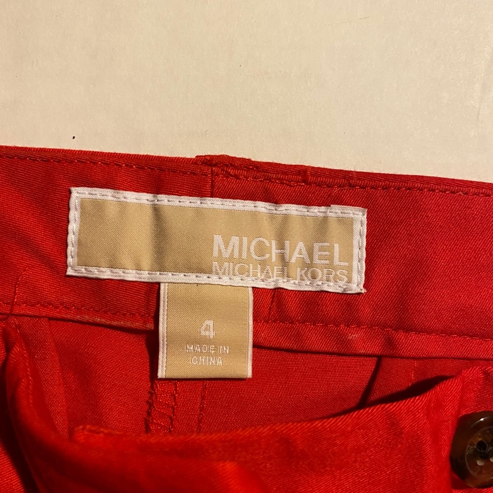 Michael Kors Women Size 4 Light Red Short Pants - Picture 5 of 8